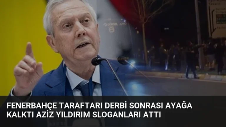 Fenerbahçe Taraftarı Derbi Sonrası Ayağa Kalktı Aziz Yıldırım Sloganları Attı