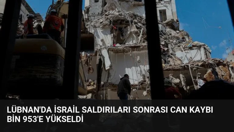 Lübnan’da İsrail Saldırıları Sonrası Can Kaybı Bin 953’e Yükseldi