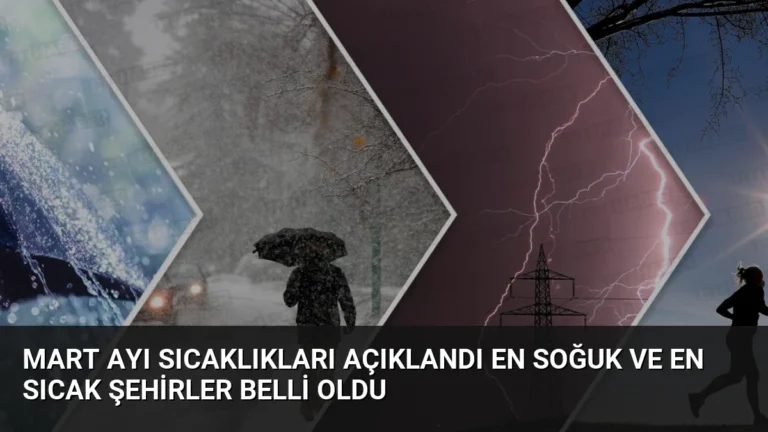 Mart Ayı Sıcaklıkları Açıklandı En Soğuk ve En Sıcak Şehirler Belli Oldu