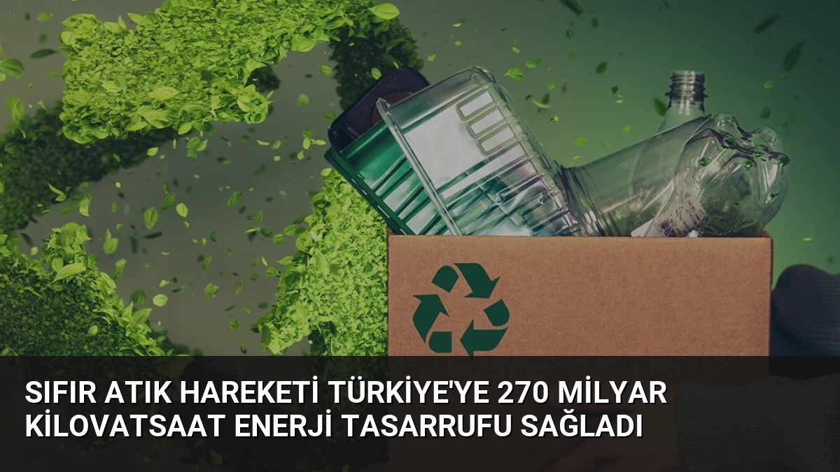Sıfır Atık Hareketi Türkiye’ye 270 Milyar Kilovatsaat Enerji Tasarrufu Sağladı