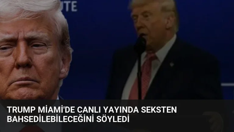 Trump Miami’de Canlı Yayında Seksten Bahsedilebileceğini Söyledi