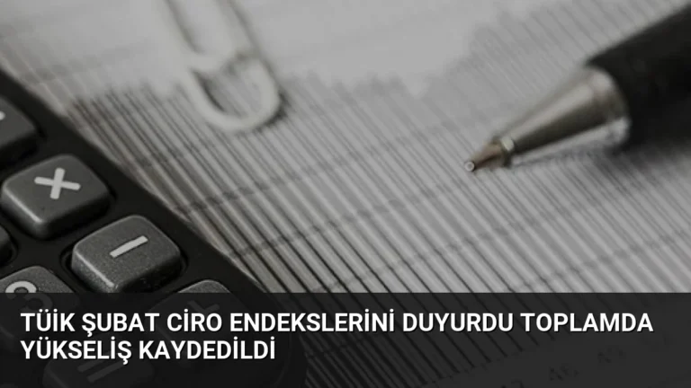 TÜİK Şubat Ciro Endekslerini Duyurdu Toplamda Yükseliş Kaydedildi