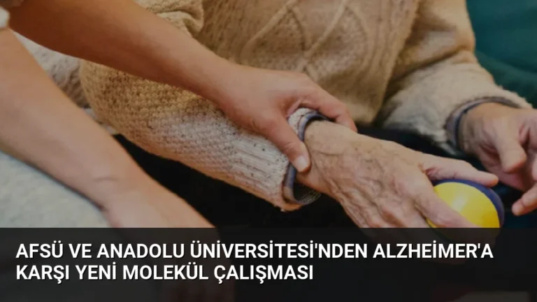 AFSÜ ve Anadolu Üniversitesi’nden Alzheimer’a Karşı Yeni Molekül Çalışması
