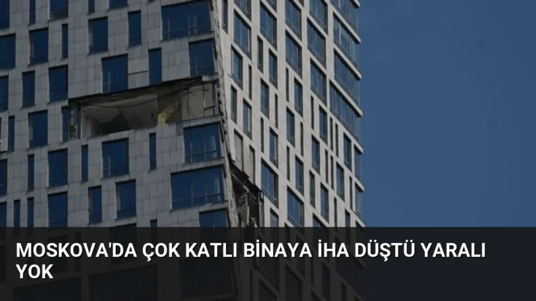 Moskova’da Çok Katlı Binaya İHA Düştü Yaralı Yok