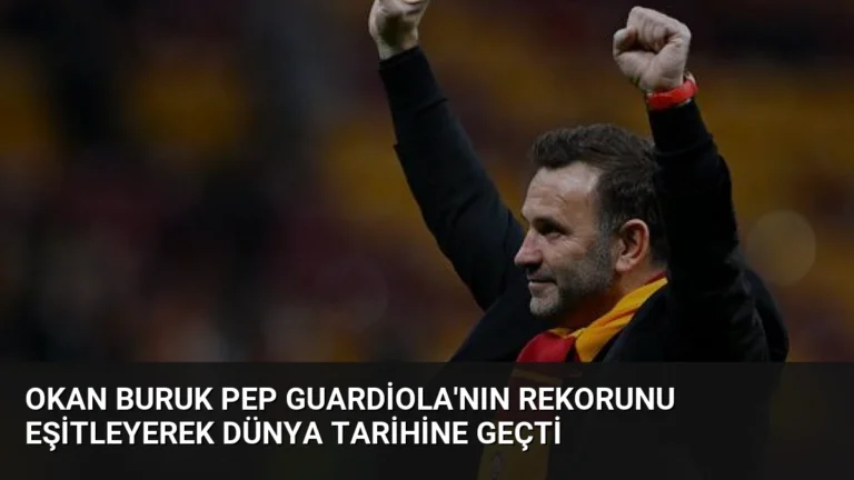 Okan Buruk Pep Guardiola’nın Rekorunu Eşitleyerek Dünya Tarihine Geçti