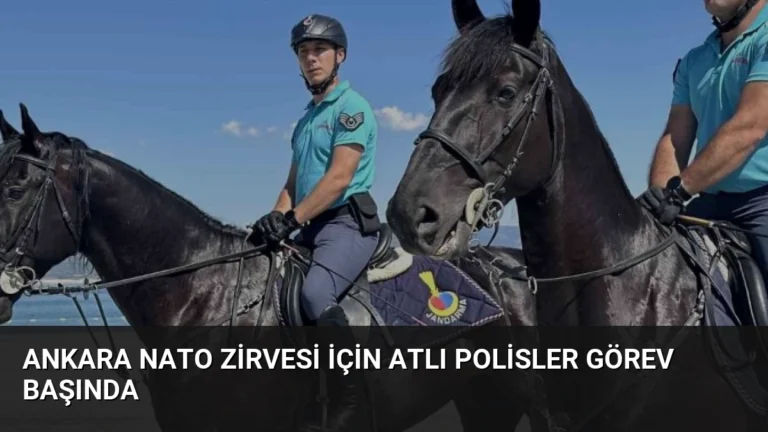 Ankara NATO Zirvesi İçin Atlı Polisler Görev Başında
