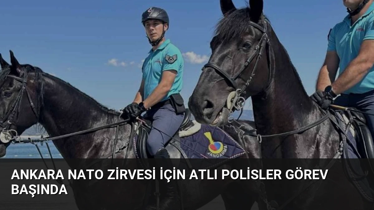 Ankara NATO Zirvesi İçin Atlı Polisler Görev Başında