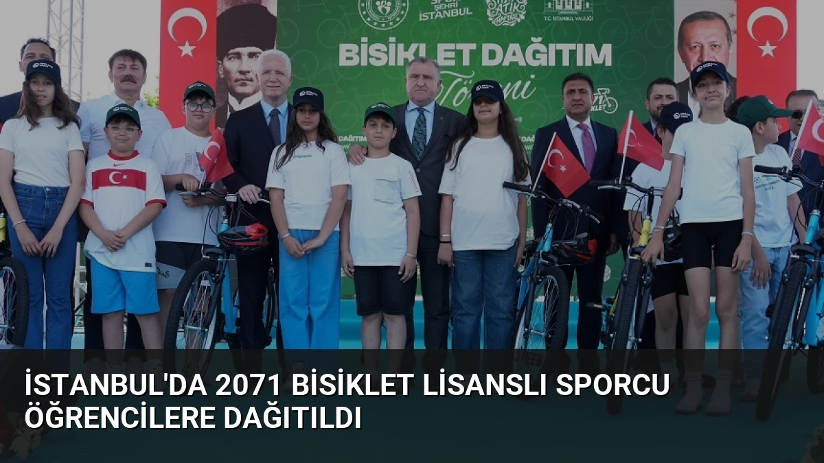 İstanbul’da 2071 Bisiklet Lisanslı Sporcu Öğrencilere Dağıtıldı