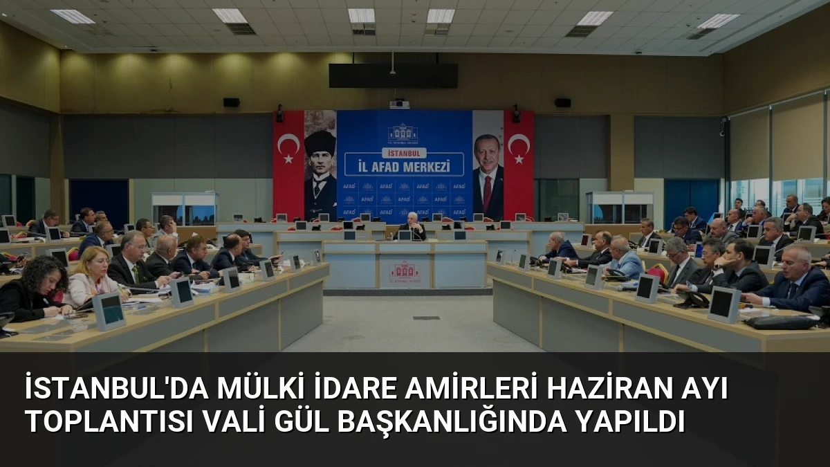 İstanbul’da Mülki İdare Amirleri Haziran Ayı Toplantısı Vali Gül Başkanlığında Yapıldı