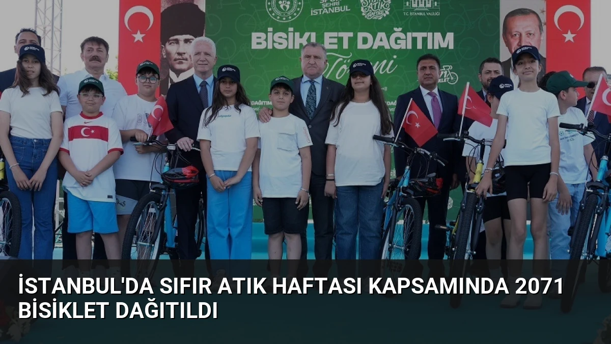 İstanbul’da Sıfır Atık Haftası Kapsamında 2071 Bisiklet Dağıtıldı