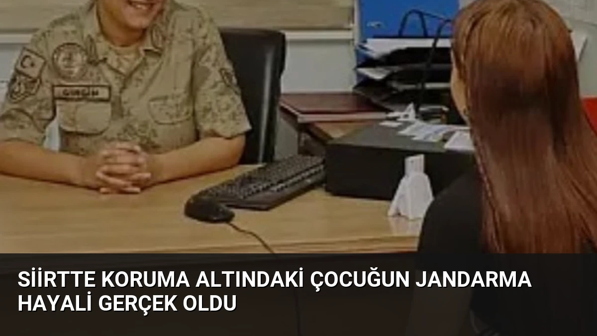 Siirtte Koruma Altındaki Çocuğun Jandarma Hayali Gerçek Oldu