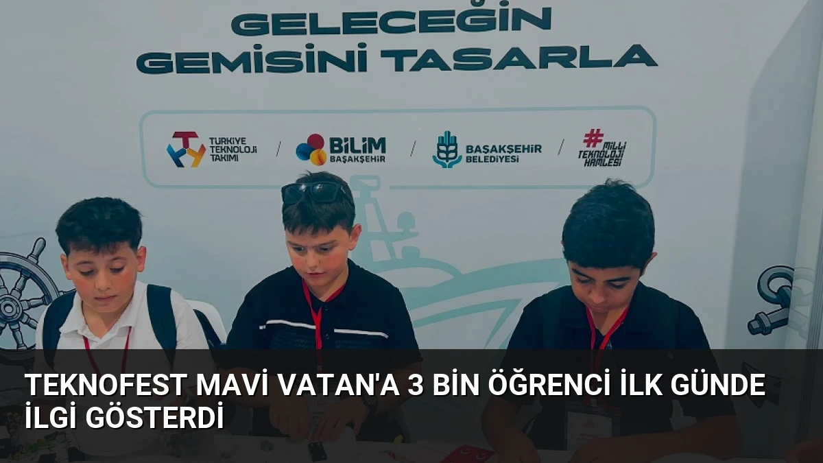 Teknofest Mavi Vatan’a 3 Bin Öğrenci İlk Günde İlgi Gösterdi
