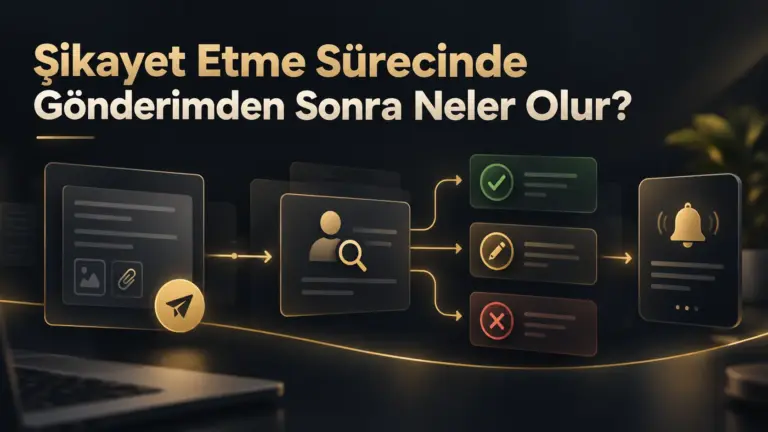 Şikayet Etme Sürecinde Gönderimden Sonra Neler Olur?